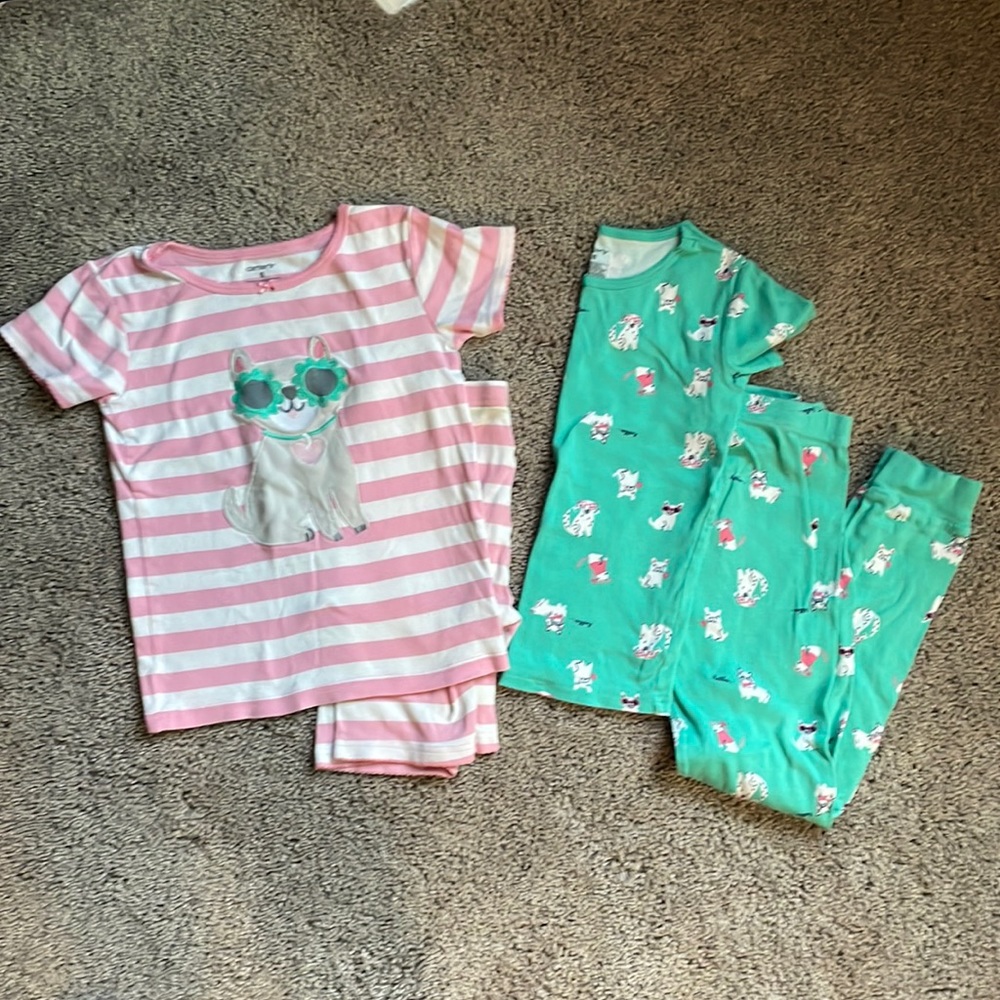 2 sets snug fit pjs